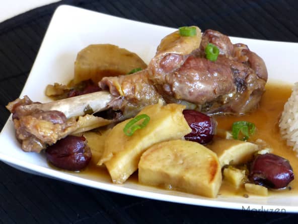 Canard à la patate douce et aux jujubes