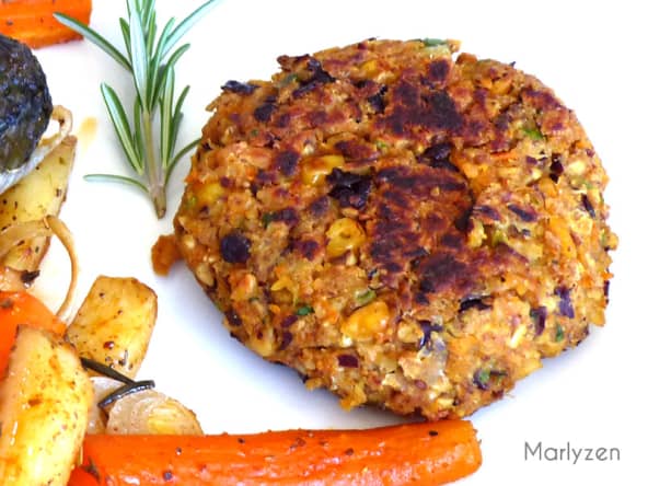 Steaks végétariens aux légumes et flocons d'avoine