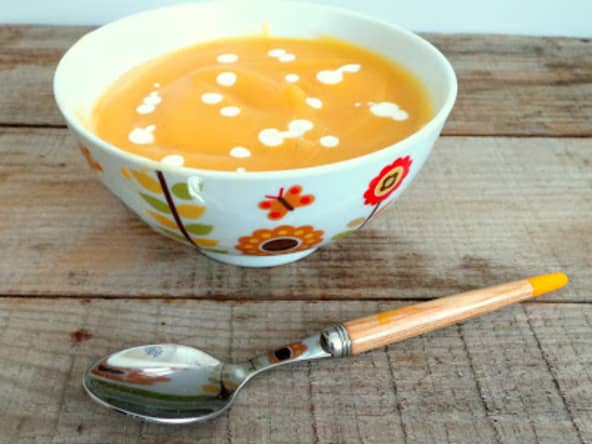 Soupe veloutée chou-fleur et carottes
