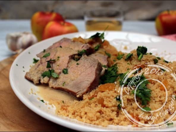 Rôti de veau cocotte, pommes confites