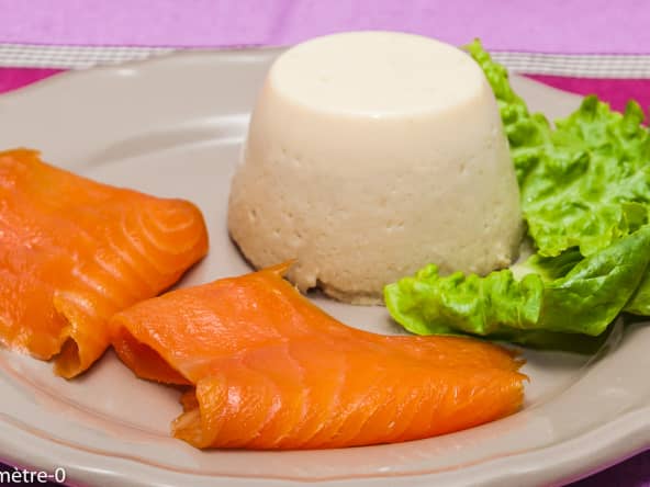 Flan de blettes à la truite fumée