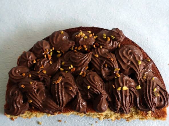 Gâteau moelleux pistache chocolat 