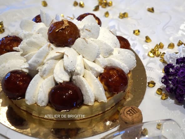 Saint-Honoré au caramel beurre salé, recette du Chef Sébastien Bouillet