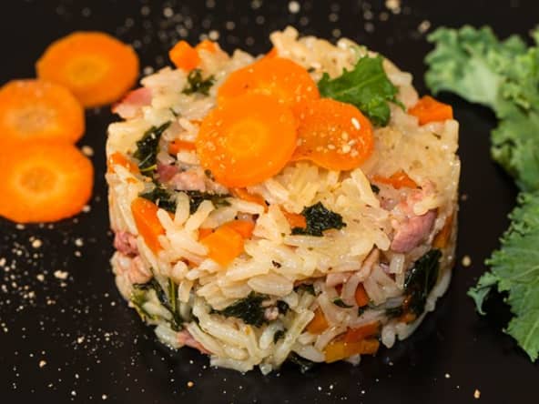 Riz pilaf au chou kale
