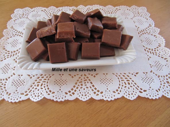 Caramels mous au chocolat au lait et à la fleur de sel