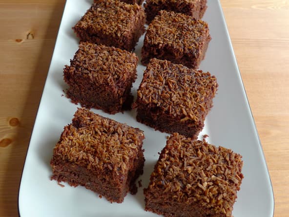 Fondant au chocolat et au lait de coco (facile et rapide)