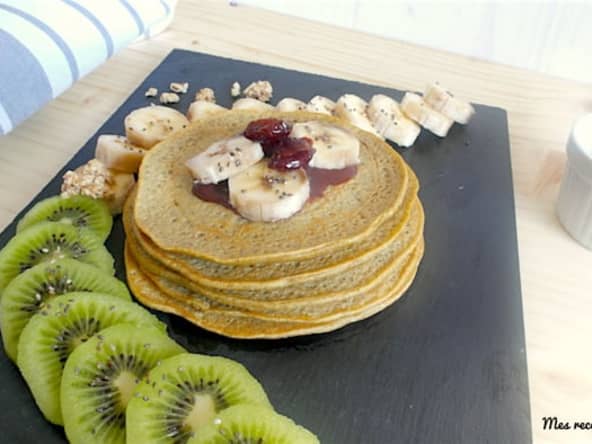 Pancake moelleux à la purée d'arachide