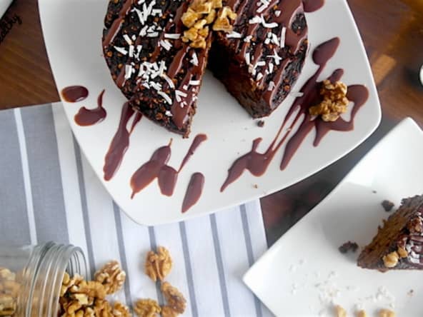 Gateau au cacao et avoine sans beurre