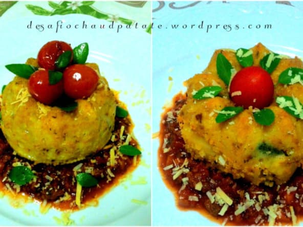 Gâteau de pâtes à la sauce bolognaise