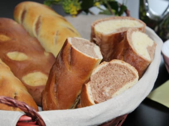 Petites brioches bicolores comme des viennoises : Au gré de mes envies