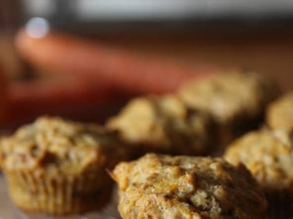 Muffins aux carottes et à l'orange pour changer du cake au jambon
