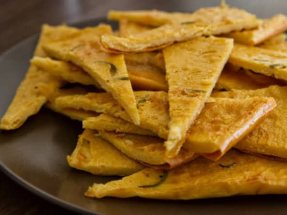 Farinata : une galette italienne à base de farine de pois chiche