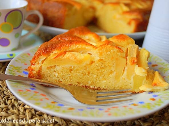 Gâteau mascarpone pomme