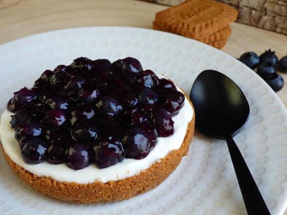Tartelette myrtilles, spéculoos, crème mascarpone - Poivre & Zeste