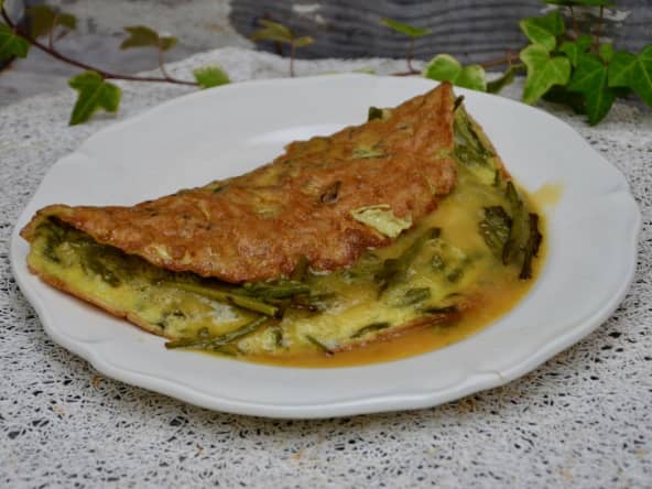 Omelette aux asperges sauvages