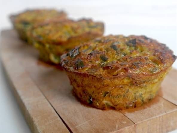 Muffin salé sans gluten au quinoa et poireau