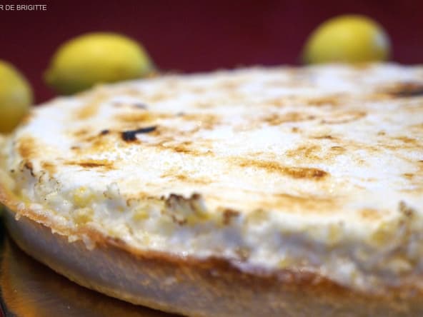 Tarte soufflée et meringuée au citron