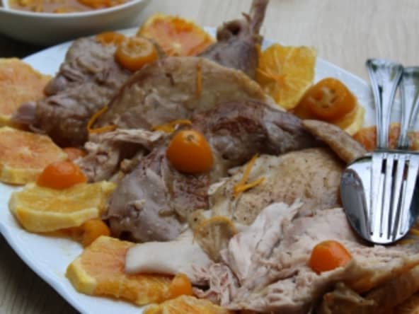 Pintade aux oranges sanguines et kumquats : Au gré de mes envies