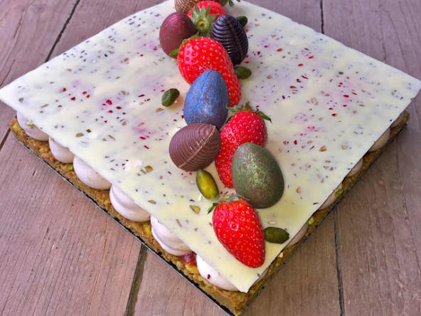 Fantastik de Pâques fraises, pistaches