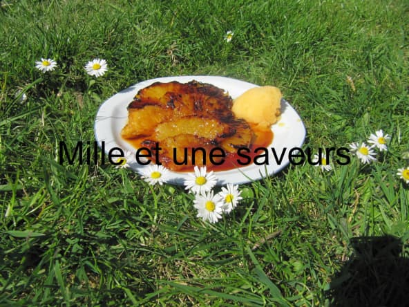 Ananas rôti au miel facile et rapide