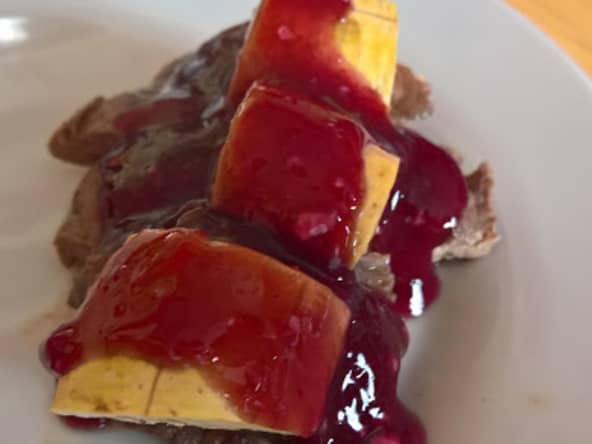 Bœuf sauce vin rouge et bananes plantain