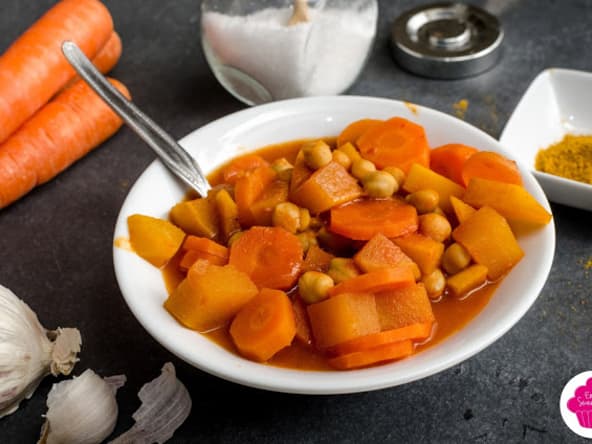 Curry facile de légumes et pois chiches 