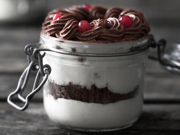 Verrines de Pâques chocolat et coco - Sans gluten, sans lactose, IG bas