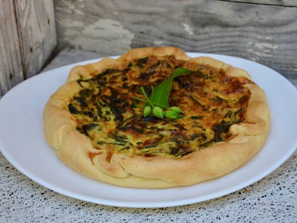 Quiche à l’ail des ours