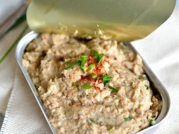 Rillettes de sardines aux haricots blancs (sans lactose)