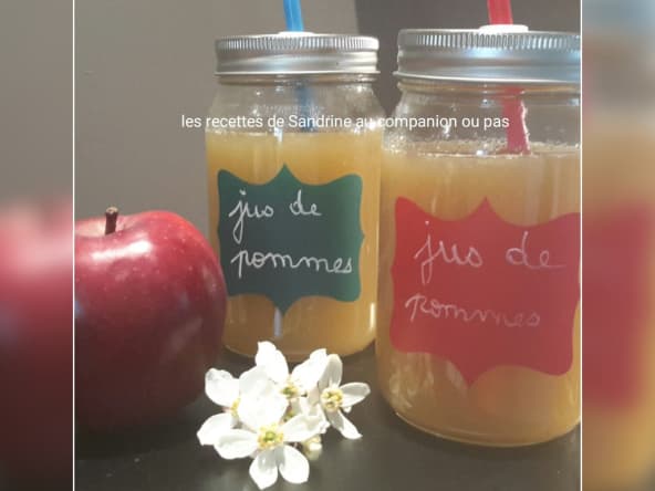 Jus de pommes fait maison sans centrifugeuse