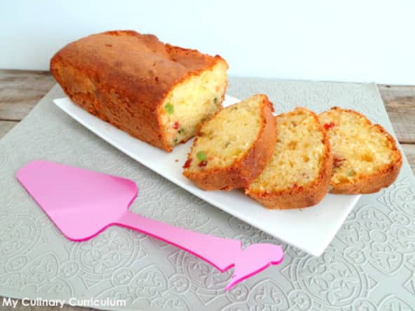 Cake aux fruits confits et bergamote