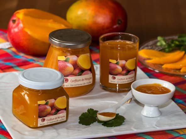 Confiture de mangue à l’infusion de coriandre facile et originale