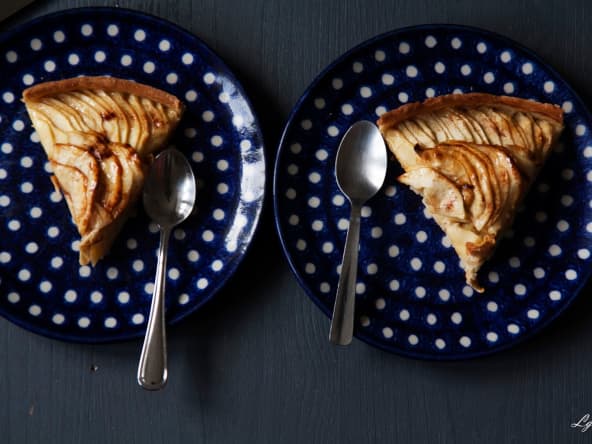 Tarte aux pommes rosace, presque comme chez le pâtissier