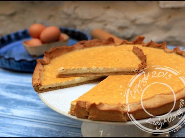 Flaune aveyronnaise parfumée à la fleur d'oranger