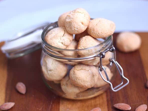 Amarettis moelleux sans gluten, sans lactose