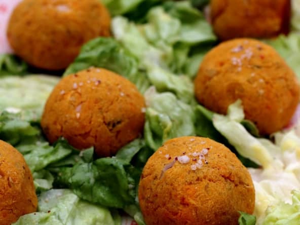 Falafels à la patate douce (cuisson au four)