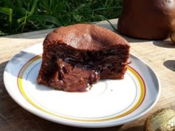 Fondant chocolat cœur Etnao passion par Valrhôna - pâtisserie.news