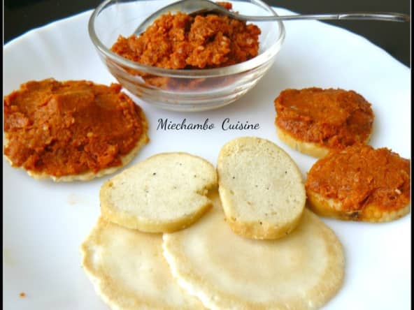 Tartinade de tomates au chorizo