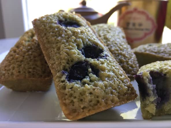 Financiers au Thé Matcha - lacuisinedeblanche.com