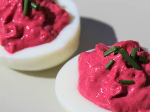 Œufs Mimosa à la Betterave