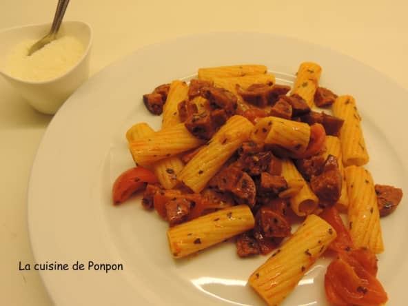Pâtes tomates chorizo