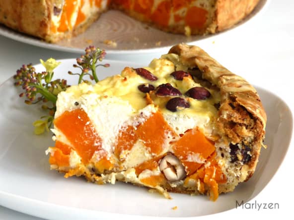 Tarte salée à la patate douce et à la feta