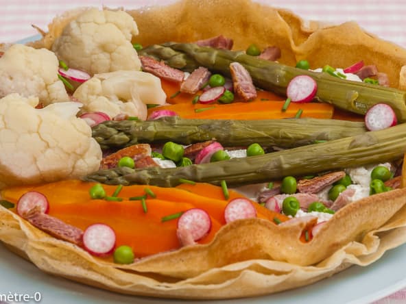 Tarte facile aux légumes de printemps