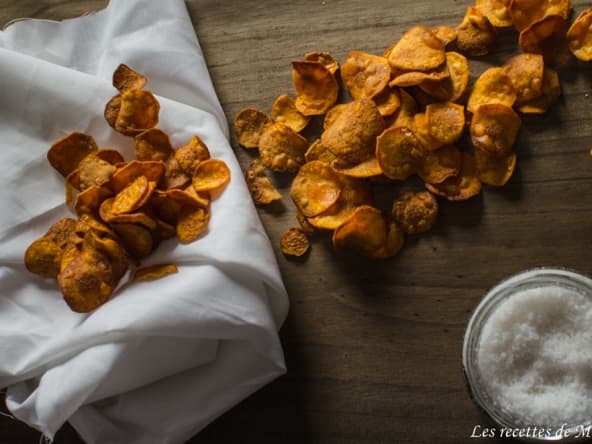 Chips de patate douce simplissimes à la friteuse