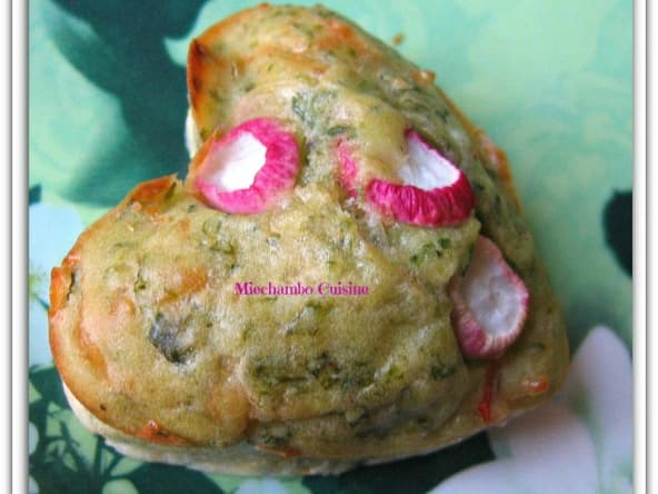 Cakes aux fanes de radis