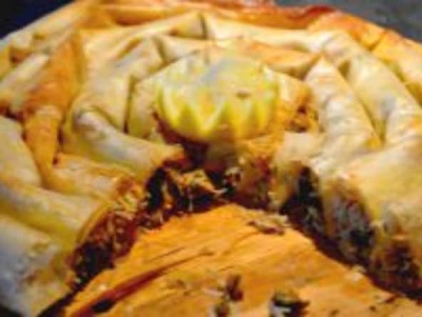 Recette de pastilla Mhancha aux Fruits de Mer