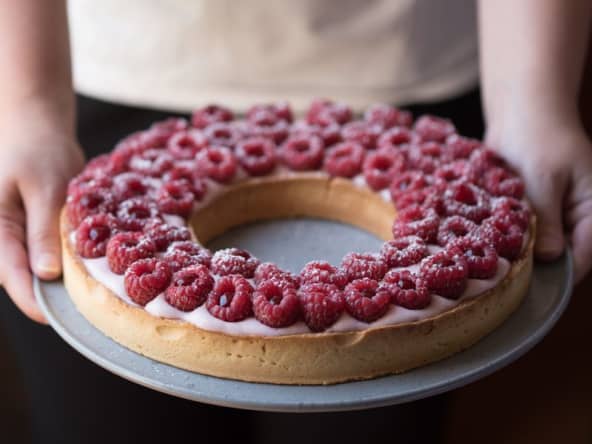 Tarte aux framboises comme Cyril Lignac