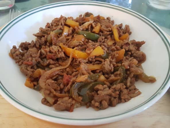 Mijoté de boeuf aux poivrons