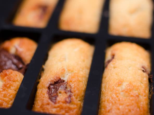 Financiers fourrés au Nutella