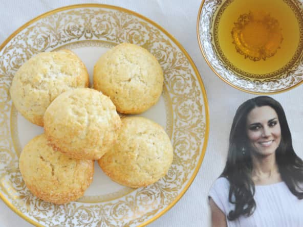 Scones royaux à la confiture de fraises